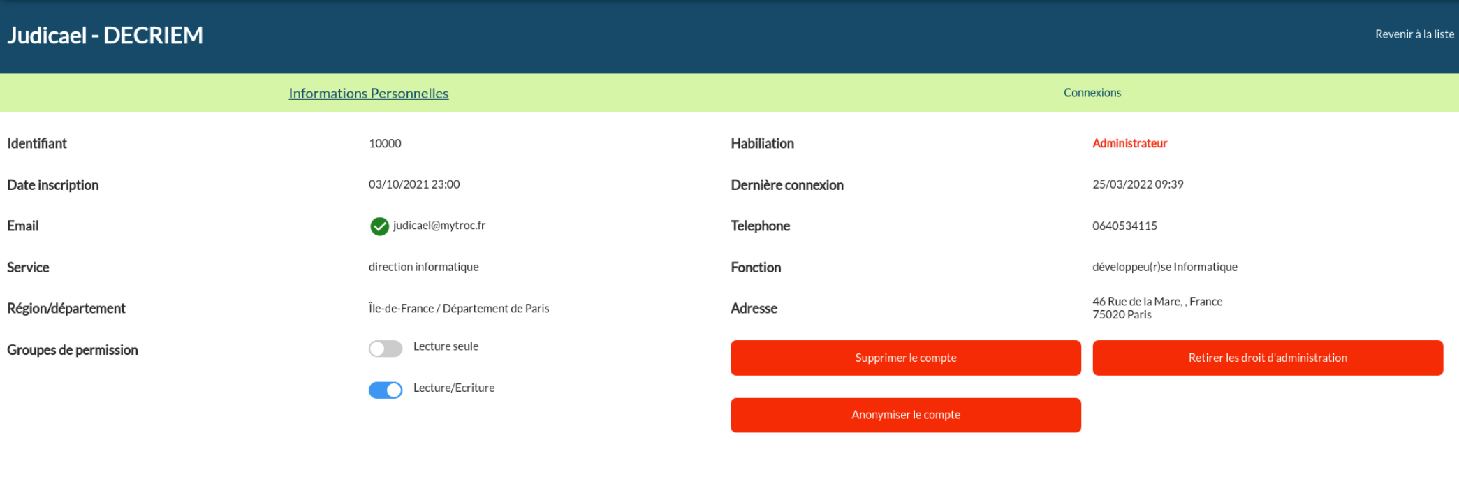 dashboard user
